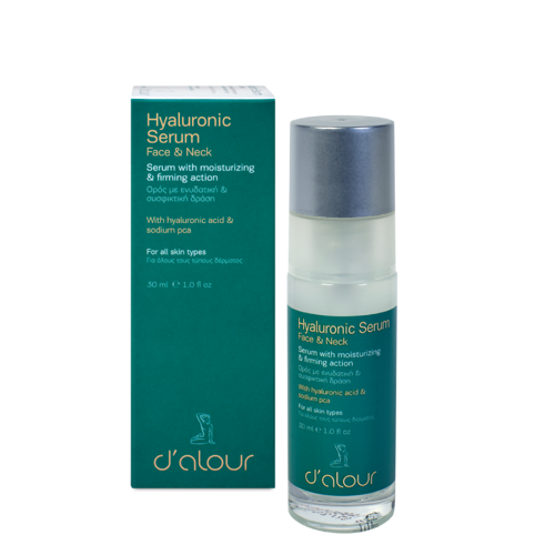 d’alour Serum Hyaluronic Face & Neck Πλούσιος Ορός Υαλουρονικού με Ενυδατική και Συσφικτική Δράση 30 ml